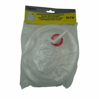 1x watercontainer opvouwbaar / jerrycan voor drinkwater / limonade 5 liter met kraan