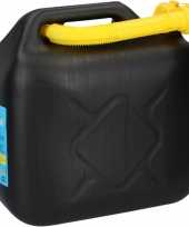 Benzine jerrycan 10 liter in het zwart